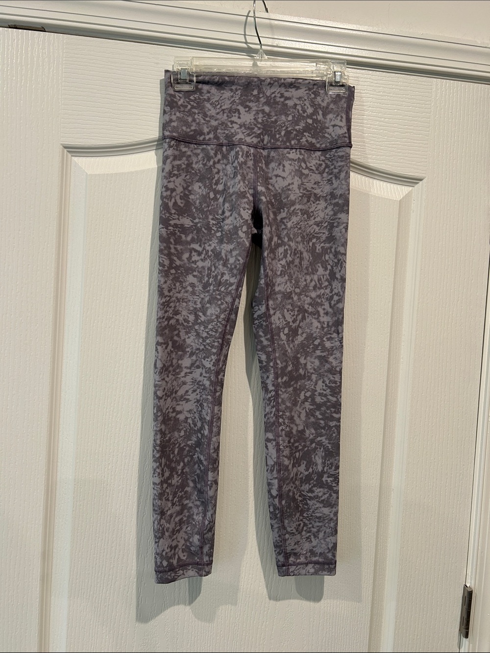 lululemon athletica Gray Marble-Effect High-Rise Leggings 25 inch inseam